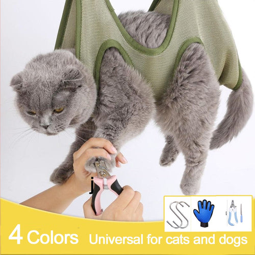 🐾 Cat Grooming Hammock – Safe, Secure & Comfortable Grooming Aid ✂️✨